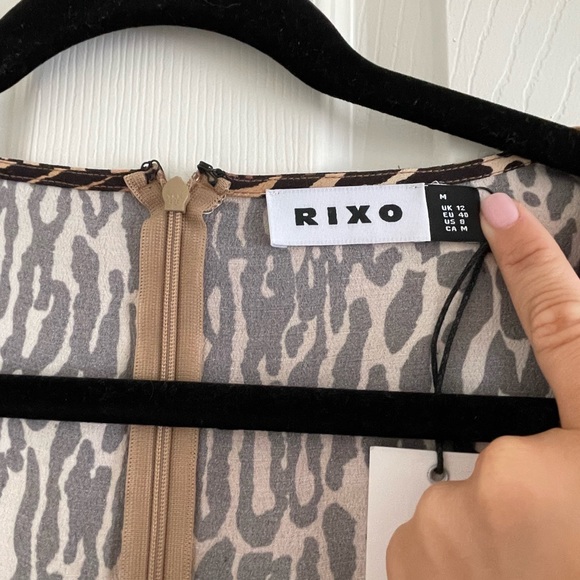 RIXO KAREN LEOPARD DRESS - Picture 3 of 7